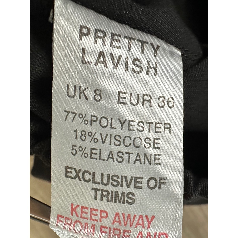 Pretty Lavish Pintuck Wide Leg Trousers Pants US 4 High Waist 
Office Minimalist - Picture 8 of 8
